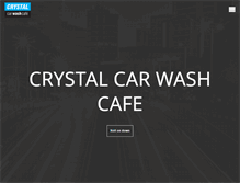 Tablet Screenshot of crystalcarwash.com